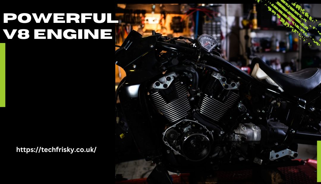 Powerful V8 engine